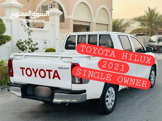  1 Toyota Hilux  Double Cabin pickup Year-2021.Single owner used. Zero Accident FULLY company service