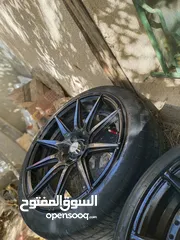  1 بسم الله الرحمن الرحيم جنط مع كوشوك وكالة راكب الو شهر استعمال خفيف جدا