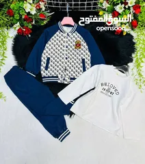  4 سوت اطفال ثلاث قطع