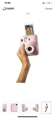  5 كمره تصوير فوريه  بلون الوردي  مع 10 أفلام لتصوير pink colour instax mini 12 camera with 10 film