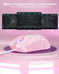  18 SOLAKAKA SM900 Wired Gaming Mouse with Honeycomb Shell USB ماوس سلكي للالعاب بألوان مختلفة