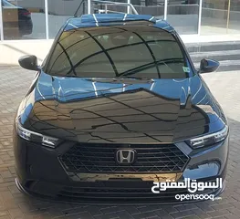  7 هوندا اكورد موديل 2024 لون اسود فحص كامل تصلح للاعفاءات اوالعمومي اومجمركة