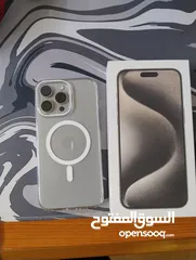  1 iphone 15 pro max لون تيتانيوم