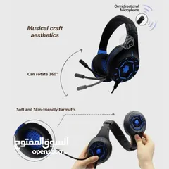  2 سماعة KOMC S90 GAMING HEADSET هيد سيت  راسية جيمنج من كومك 