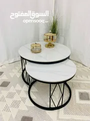  8 طقم طاولة وسط قطعتين
