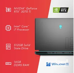  9 Alienware M15 R7 Gaming Laptop  لاب توب جيمنج نوع الينوير فئة M15 R7