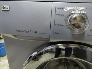  4 LG 7kg inverter wash with 4kg dryer 2in1()
