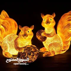  5 زيّن حديقتك بسحر الطبيعة! أضف لمسة حياة وجمال لزوايا بيتك مع تمثال السنجاب بالحجم الكبير