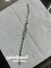  21 اسوارة فضة رجالي عيار 925 إيطالي حجم كبير وزن 11.84 جرام