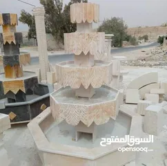  11 نوافير وشلالات وبابكيو حواض زريعه جميع انواع الحجر البناء والديكورات
