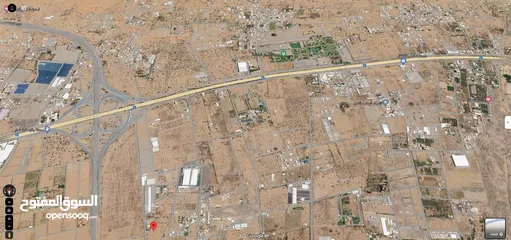  8 ارض سكنية للبيع في ولاية بركاء - ابو النخيل بالقرب من استراحة الشمس يوجد مخرج الى الشارع العام