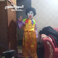  2 مجانا القناع والباروكه مع لباس المهرجين