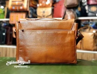  12 High quality leather bag. حقيبة جلدية عالية الجودة