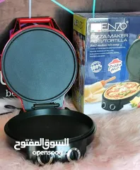  10 الخبازة الكهربائيه ENZO لعمل البيتزا و الوافل التورتيلا الكريب المخبوزات خبازه خبازة وفل و حلويات