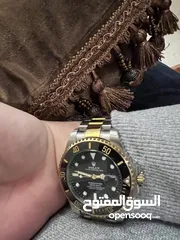  5 ساعة Rolex Submariner Silver and Gold Oyster Bracelet wBlack Bezel فيرست كوبي
