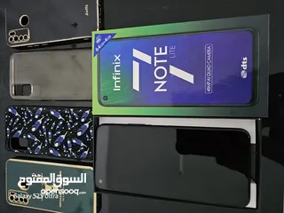  1 Infinix Note 7 lite with 4 covers