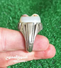  3 خاتم عقيق سنم نوادر