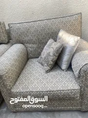  1 كنب عدد 2 مفرد خشب ثقيل