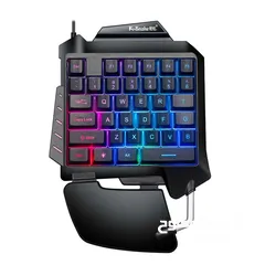  3 كيبورد جيمنج سلكي ملون صغير G92 SINGLE GAMING KEYBOARD RGB USB WIRED