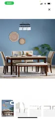  2 Ken 6-Seater Marble Top Dining Set for Sale