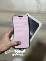  4 iPhone 16 pro max  256g بطارية 90 مش مفتوح ولا مصلح  موجود بالخليل
