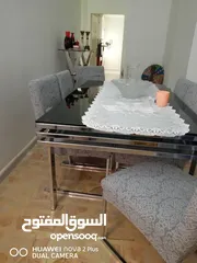  8 طاوله سفره كروم سكريت 6 كراسي