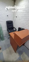  2 كرسي دوار مع مكتب