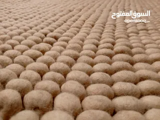  3 سجادة peas.  مصنوعة من الصوف والحرير طبيعي ، صنع في الهند ، صنع يدوي   قياس 3*2 متر