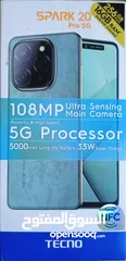 1 تكنو سبارك 20برو 5G  رام 8+8و 256