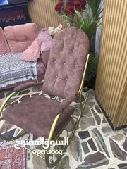  11 كرسي هزاز وطاوله وسط