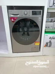  1 غساله ال جي 8 كيلو سلفر ستيل موديل 2025