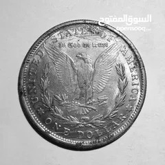  2 ‏1890-CC Carson City Silver Dollar عملة دولار أمريكي $ سنة 1890 ميلادي