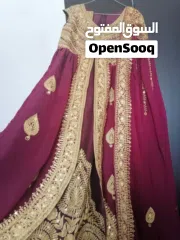  1 فستان ( ملچة ، جلوة ) مع مشمر للعرايس