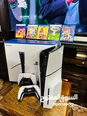  1 Playstation 5 Slim Blueray  بلاستيشن 5 سلم