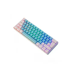 5 كيبورد ميكانيكي 60% زيولانج لون ابيض RGB Ziyoulang T60 Mechanical Keyboard 62 Keys