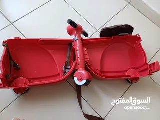  3 Scooter Luggage's Motorcycle Suitcase Ride And Baby Trunk Trolley Case