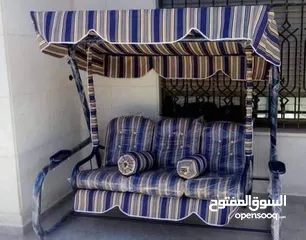  2 مراجيح عش البلبل ومراجيح ثلاثيه واطقم راتان  توصيل مجاني داخل عمان والزرقاء