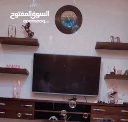  4 طاولة تلفزيون خشب لاتيه تقيل جدا استعمال خفيف