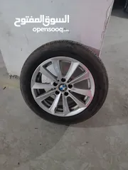  2 جنط bmw اصلي قياس 17 مع كاوشوك runflat  225 / 55