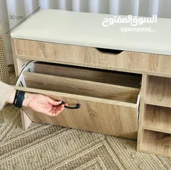  11 خزانة احذية قلاب  من 3دفتين مع رفوف   مصنوعه من خشب mdf جوده ممتازه وتقيله 115 الارتفاع / 65 العرض /