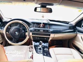  19 BMW520i f10 سيارة  للبيع  موديل 2014 بسبب التبديل