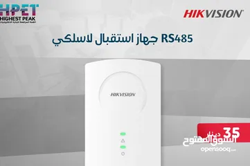  1 DS-PM-RSWR-433 جهاز استقبال لاسلكي RS-485