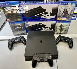  29 بلاستيشن 4 سليم مع كفاله PS4 Slim بافضل الاسعار