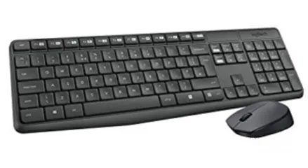  9 logitech mk235durable simple wireless keyboard and mouse كيبورد مع ماوس ويرلس kit