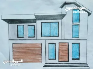  12 رسمات منازل ثلاثية الابعاد   مصممه بتقنيات حديثة وبسيطة البناء  لسنة 2025 للبيع