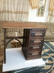  2 انتيك - مكتب خشب بلوط صناعه يدويه بالكامل قبل المكن والبراغي 1890 الي 1910 4 ادراج