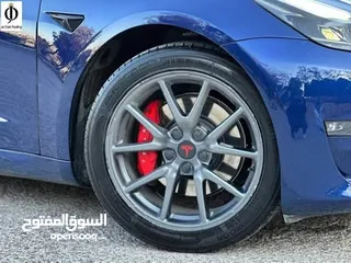 6 Tesla model 3 long range dual motor 2021 540km  Autoscoure B+ السعر 21000 قابل للتفاوض بعد المعاينة