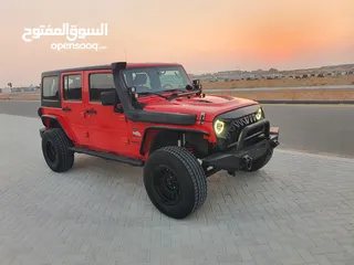  1 JEEP WRANGLER 2013 GCC VERY CLEAN IN SIDE AND OUT SIDE 100%