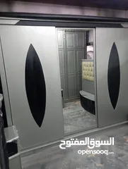  4 غرفه  مرتبه خشب لاتيه 18 مع ملحق  السعر نهائي
