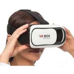  4 نظارة الواقع الافتراضي VR BOX  - تتميز  برؤية ثلاثيه الابعاد  - تعمل على كل انواع الاجهزة
